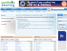 Tablet Screenshot of portfoliosharing.com